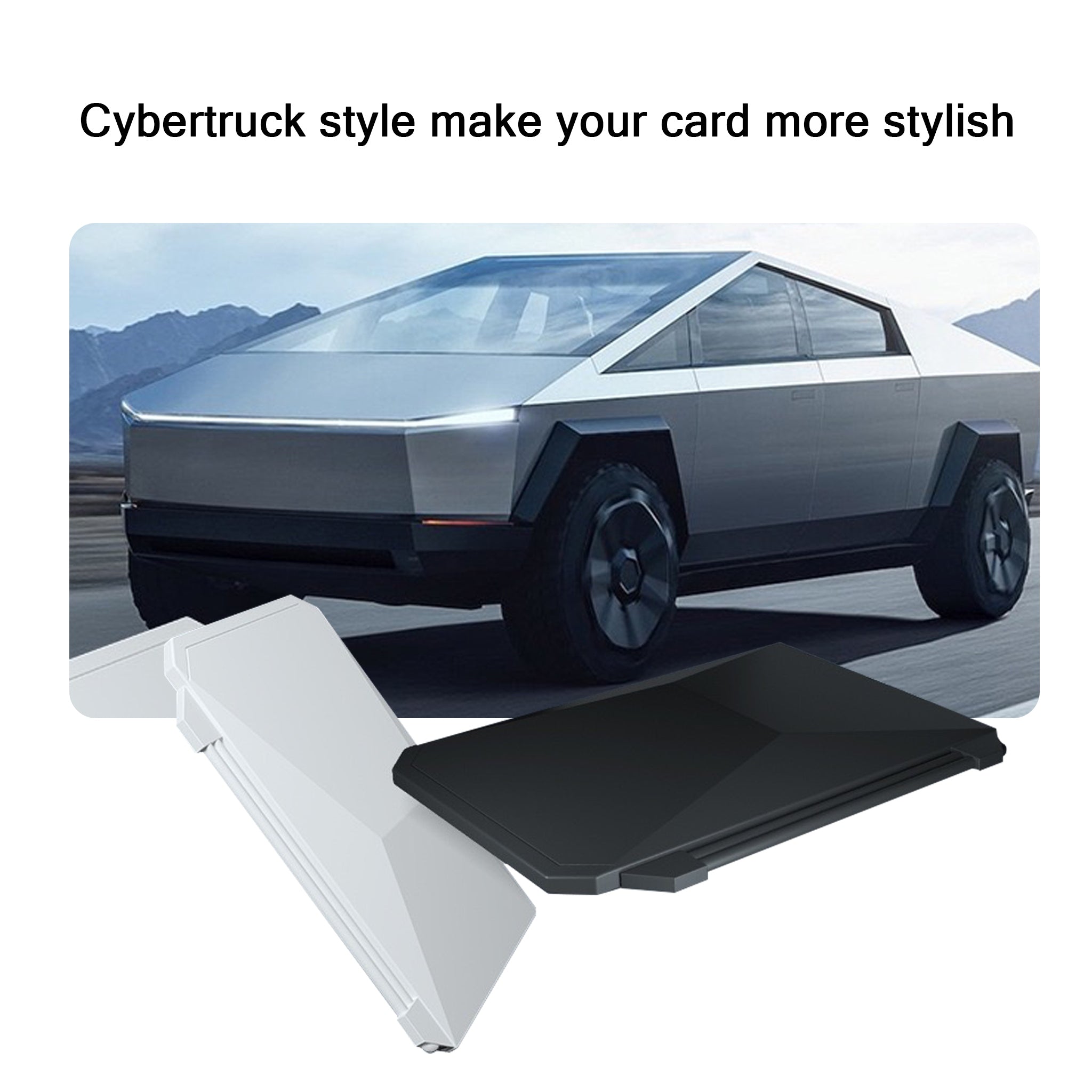 Premium Silicone Key Card Holder for Tesla Model S/3/X/Y/Cybertruck - RFID Protection, Slim Design - Perfect for Tesla Owners, Daily Commute & Secure Access