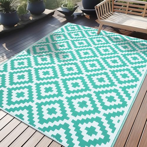Turquoise & White