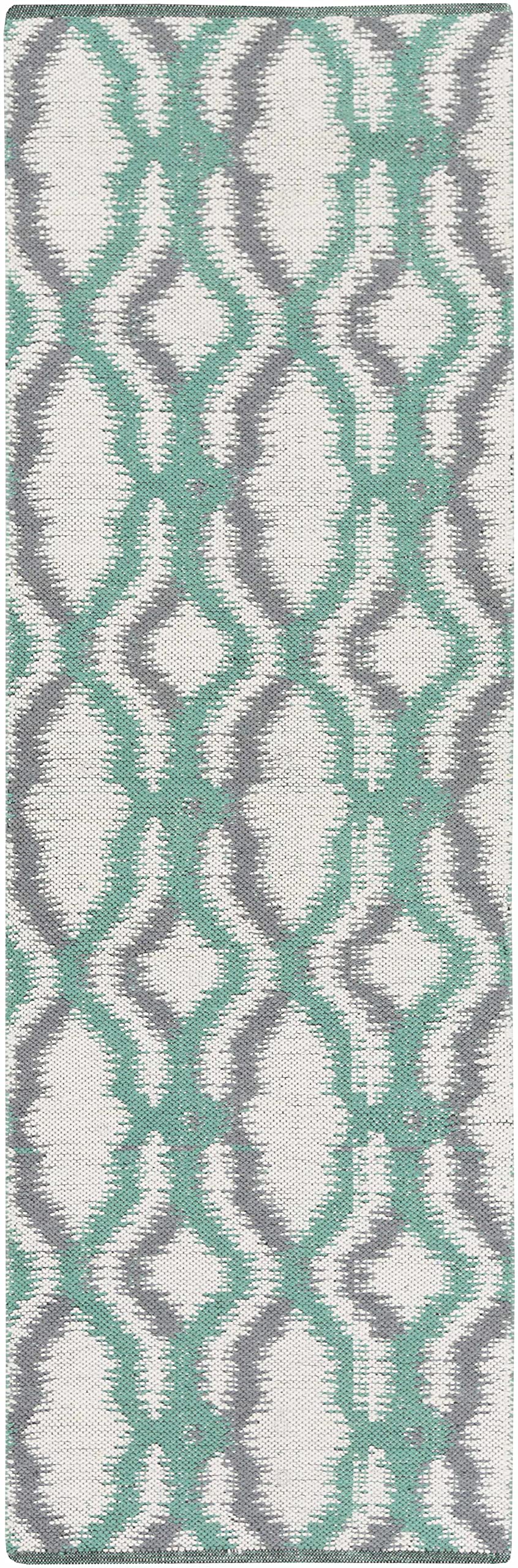 Premium Hauteloom Gulliver Wool Area Rug 8' x 11' - Soft Contemporary Ivory, Light Green & Charcoal Design - Perfect for Living Room, Bedroom & Office Decor