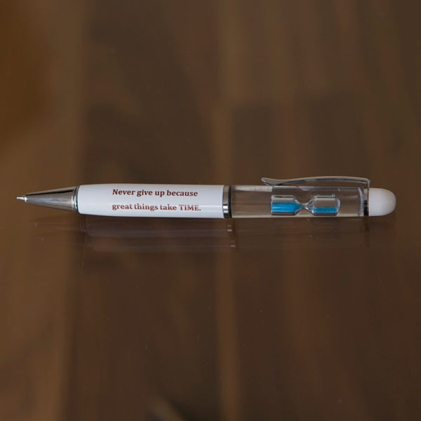 Floating Hourglass Pen - Unique Gravity Defying Ballpoint Pen for Writing, Gifts, and Office Use - Perfect for Home, Office, and Creative Workspaces