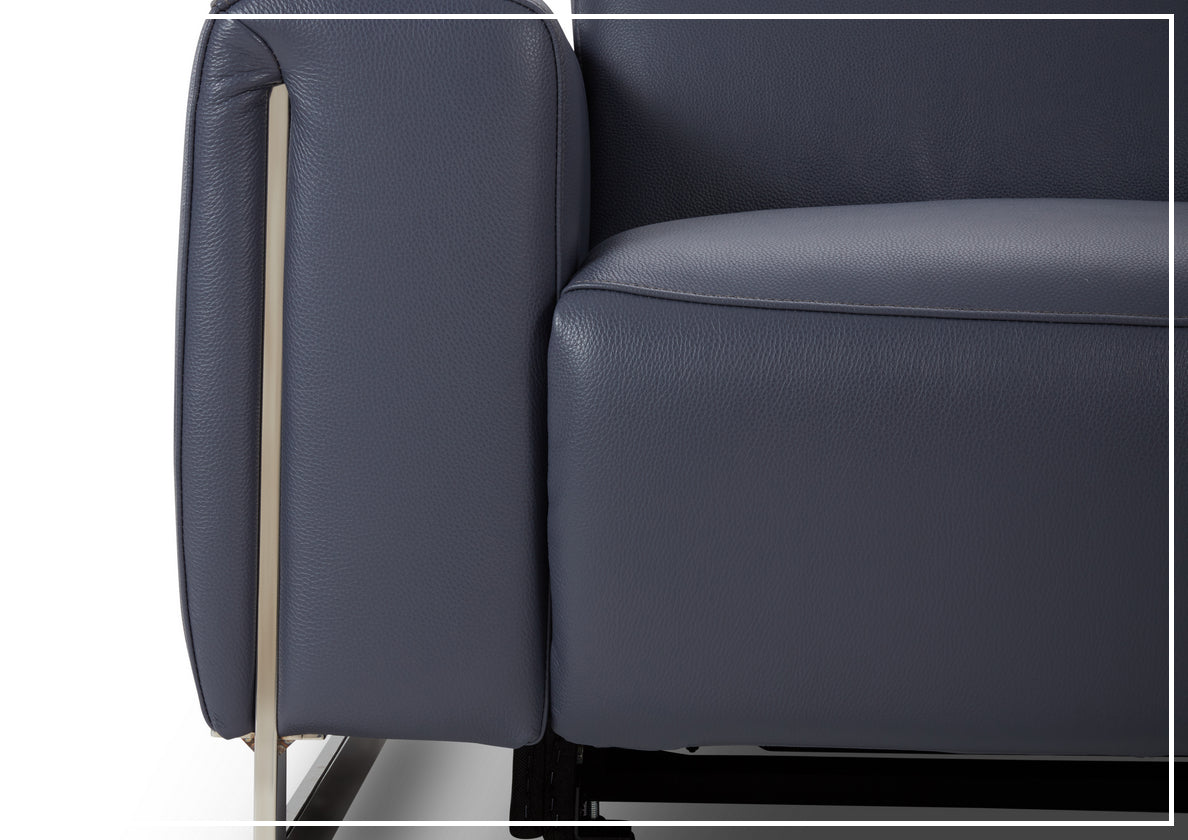 Gio Italia Picasso 6-Piece Motion Recliner Sectional Sofa Set with Power Recline & Cup Holders - Modern L-Shaped Living Room Furniture for Home Theater & Family Gatherings