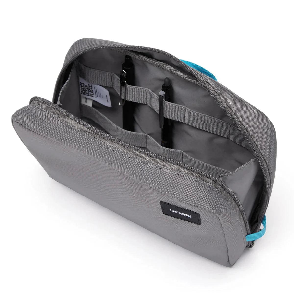 Pacsafe RFIDsafe™ RFID Blocking Gear Pouch - Anti-Theft Travel Wallet for Passport, Credit Cards & Cash - Secure & Compact for Airports, Commuting & Daily Use