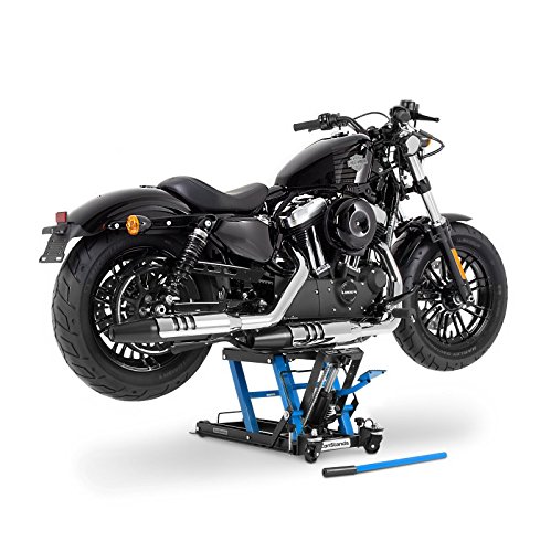 Heavy Duty Motorcycle Lift for Chopper & Custom Bikes - SW-BU CB10745 - Ideal for Garage, Repair Shop & DIY Motorcycle Maintenance