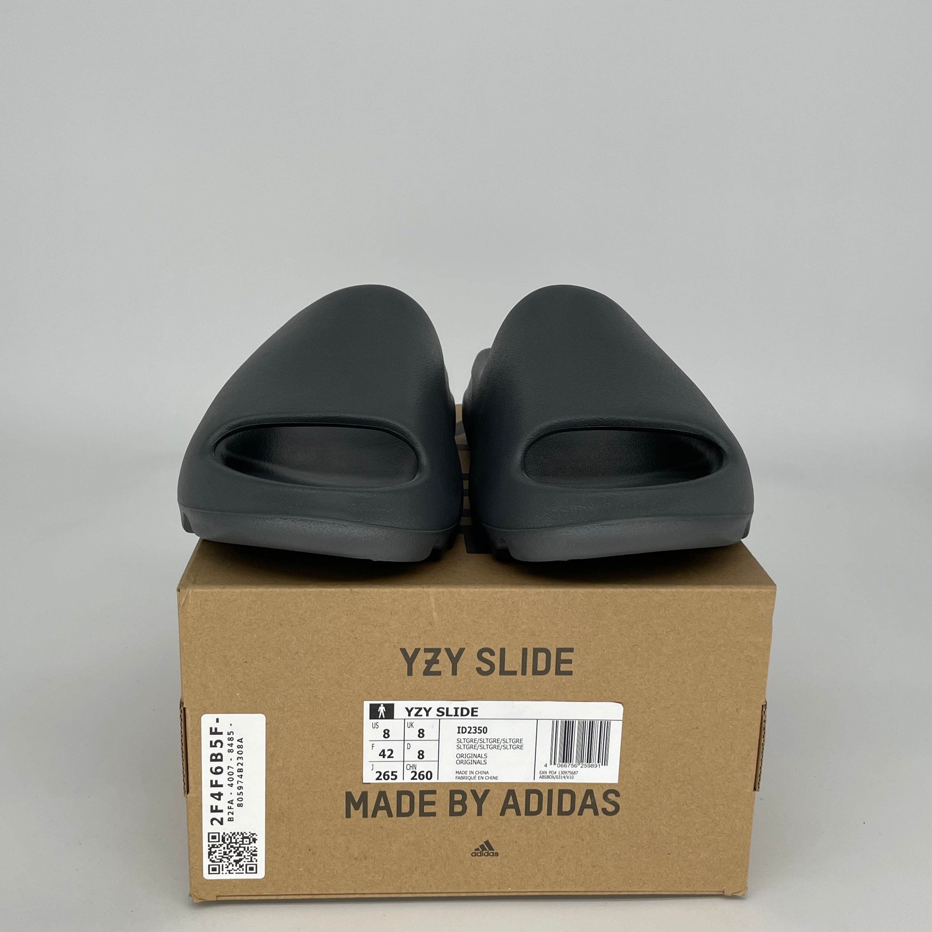 Adidas Yeezy Slide Slate Grey - Men's Size 8 [ID2350] | Comfortable Slides for Beach, Pool & Casual Wear