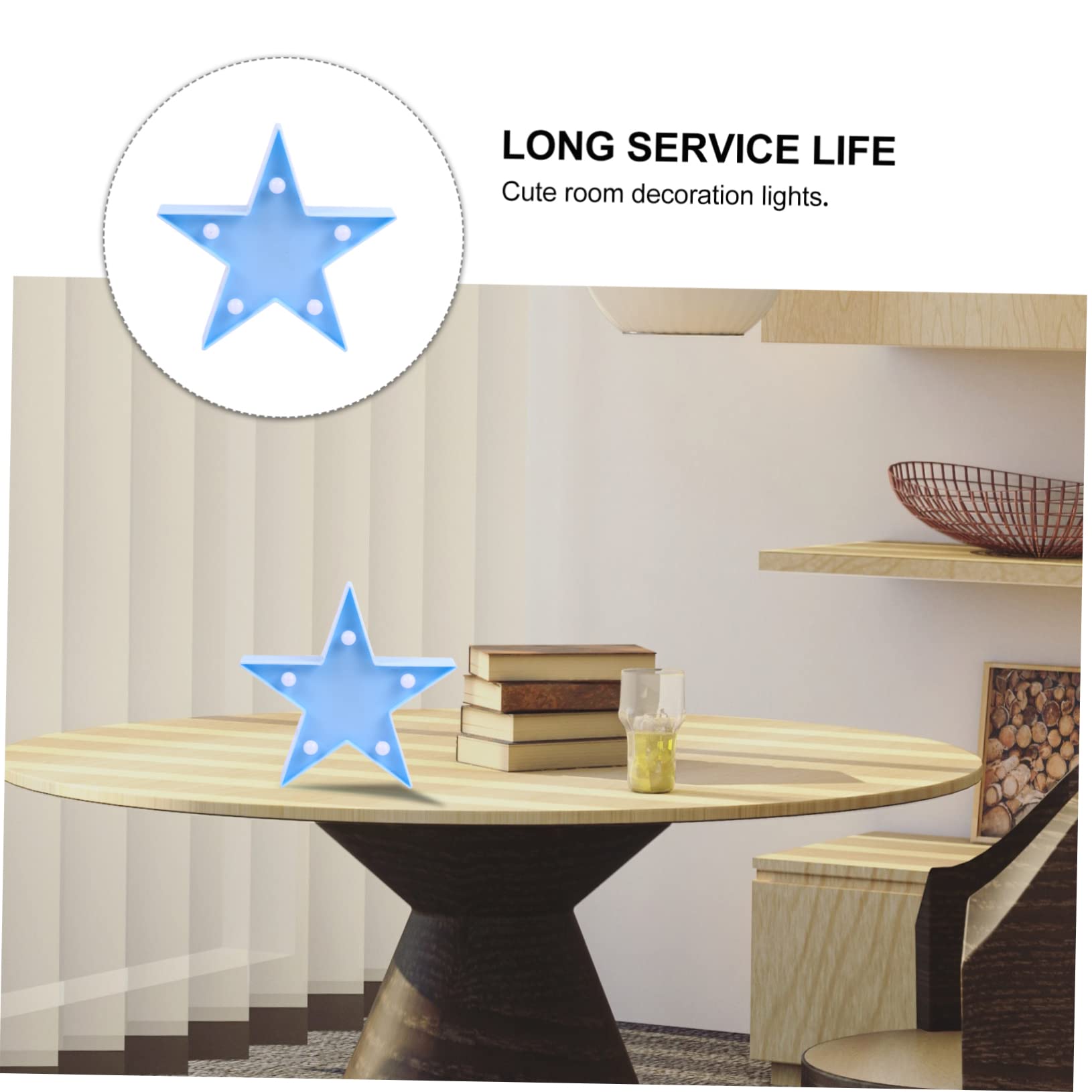 Angoily 2-Pack LED Star Night Lights - USB Powered Neon Glow Lamps for Bedroom, Kids Room, Home Office & Party Decor - Romantic Mood Lighting for Nursery, Dorm, Wedding & Special Events