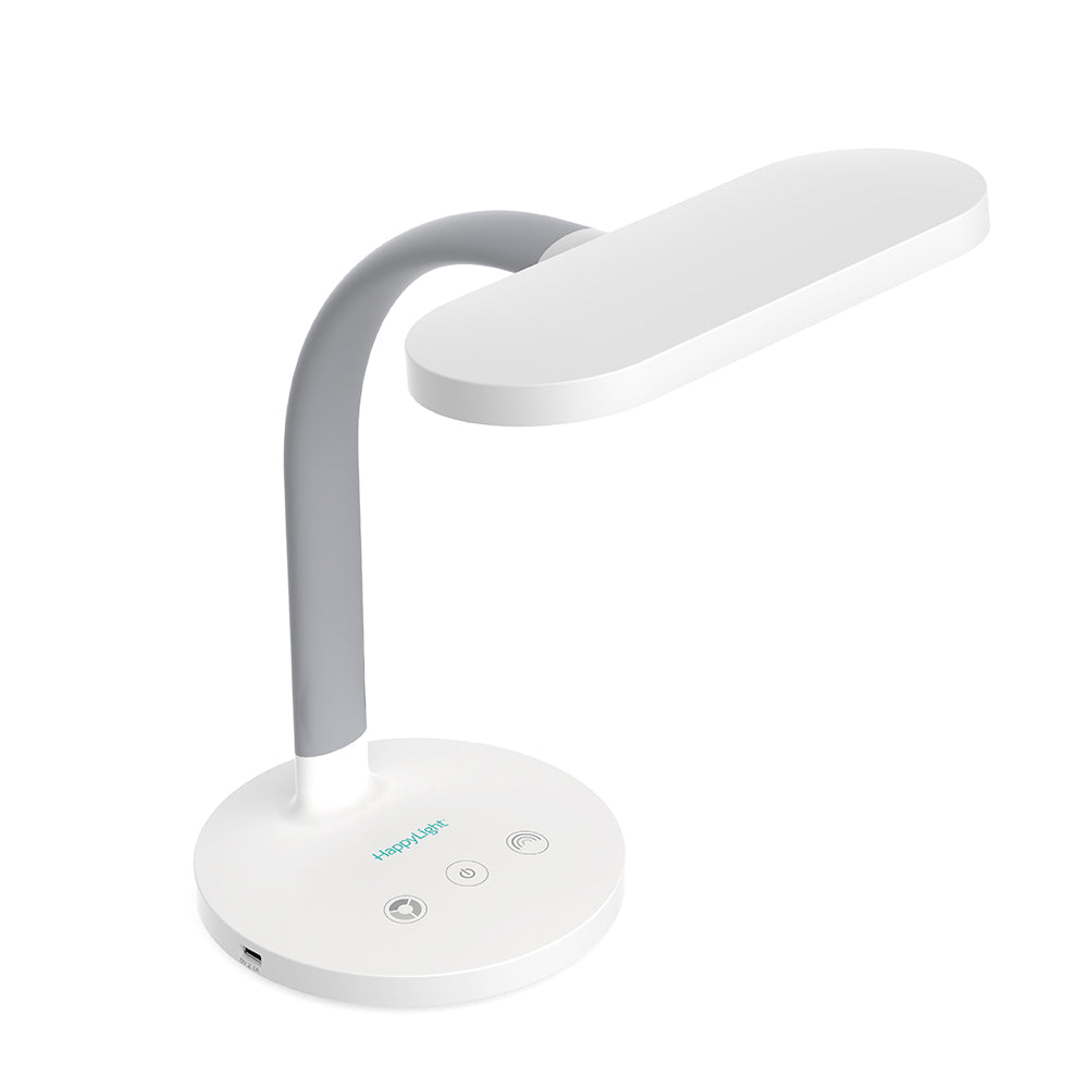 HappyLight® Duo - 2-in-1 Bright Light Therapy Lamp & Adjustable Desk Lamp for Seasonal Affective Disorder (SAD), Energy Boost & Focus - Perfect for Home Office, Reading & Workspace Lighting