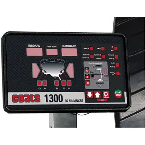 Coats 1300 Direct Drive Wheel Balancer - Professional Tire Balancing Machine for Auto Shops & Garages - Perfect for Car, Truck & Motorcycle Wheel Alignment