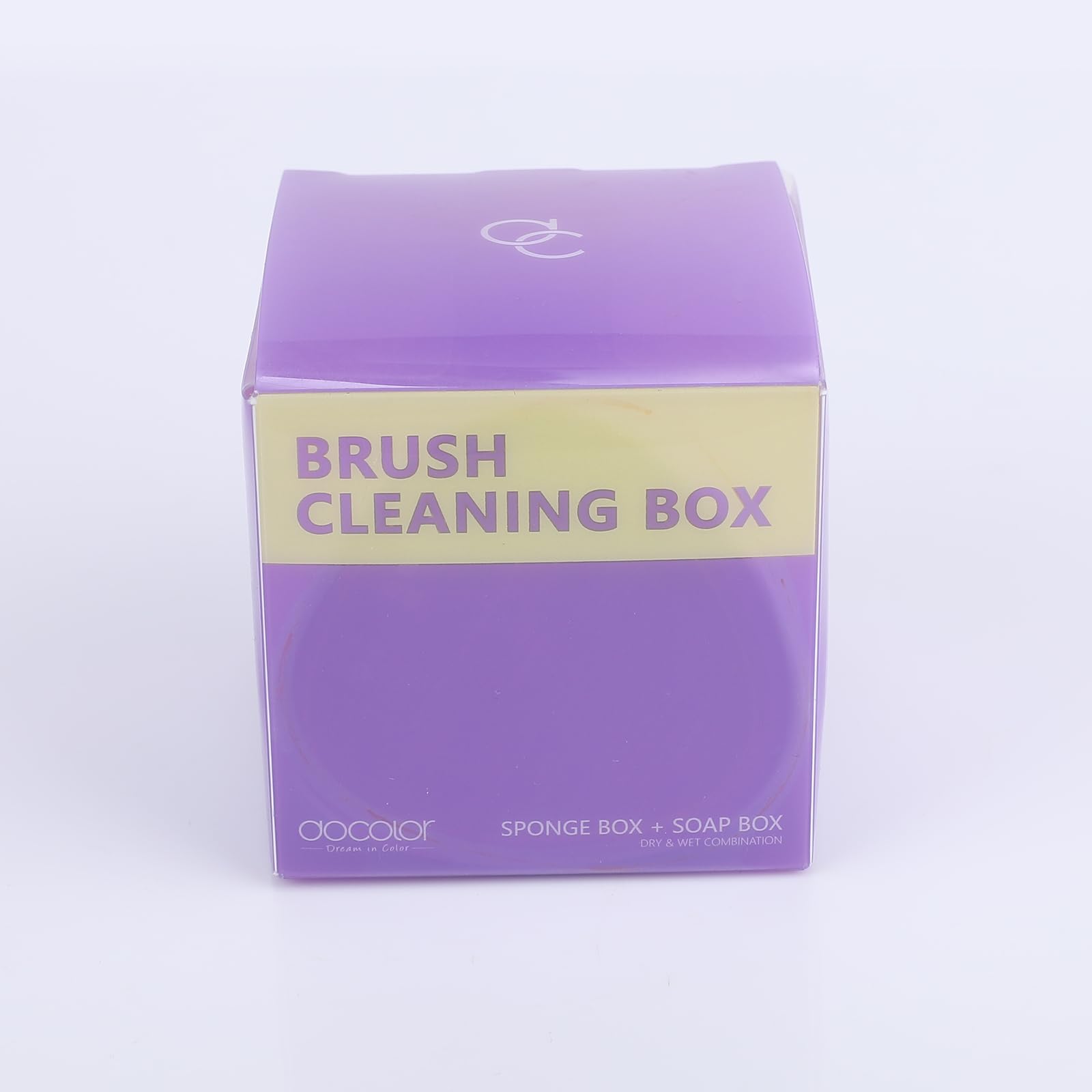 Docolor 3-in-1 Makeup Brush Cleaner Set with Solid Coconut Oil Cleanser, Color Removal Sponge & Cleaning Mat - Professional Brush Shampoo for Blenders & Eyeshadow Brushes | Perfect for Home Salon & Travel Makeup Kit