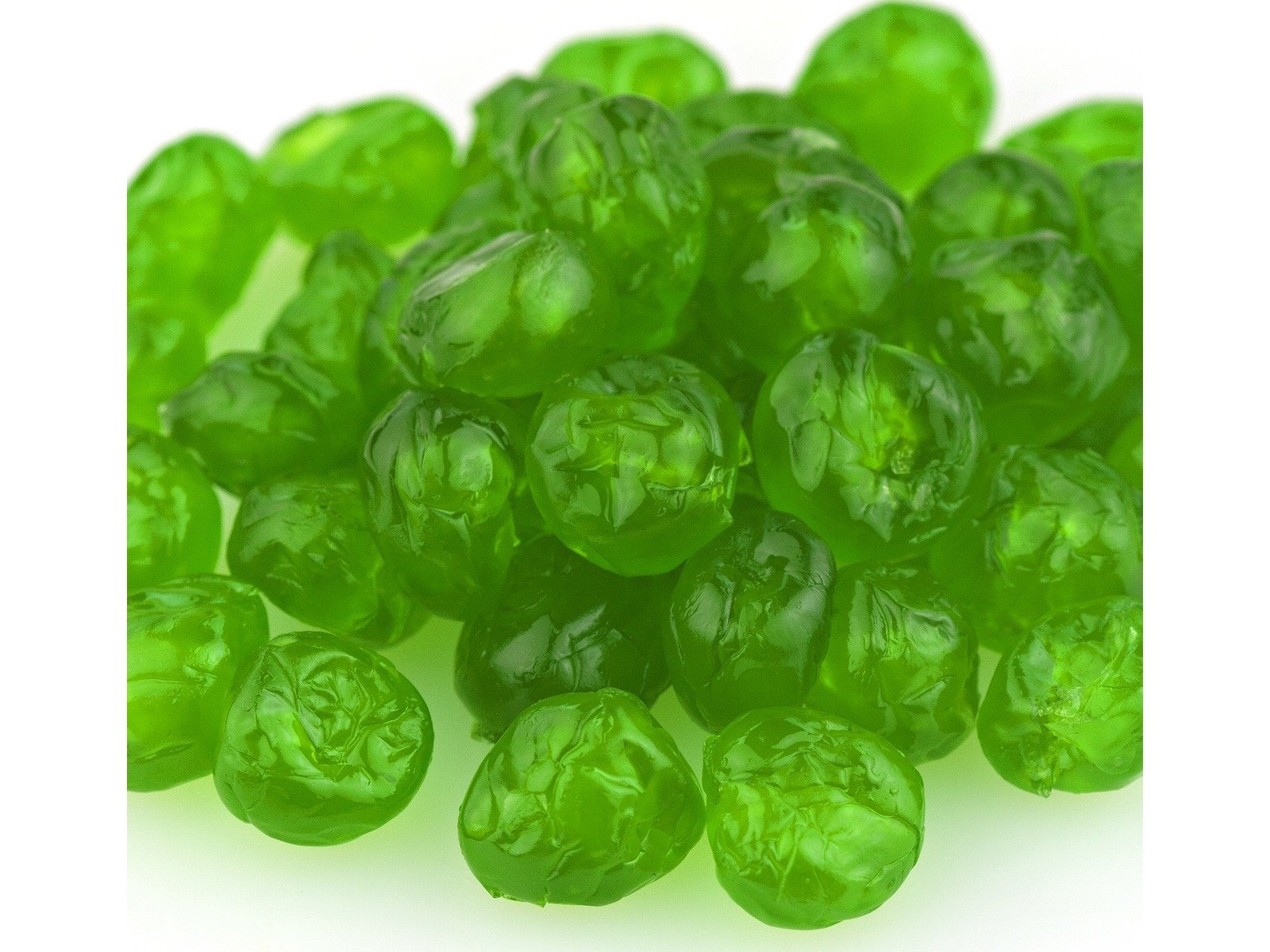 Premium Green Whole Candied Cherries - 2 lbs | Glazed Sweet Cherries for Baking, Desserts & Snacking | Perfect for Cakes, Cookies & Trail Mix