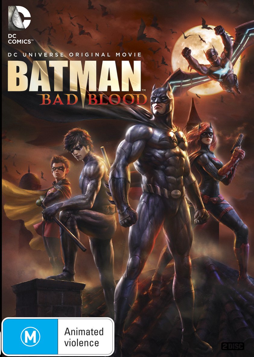 Batman: Bad Blood DVD - Action-Packed Animated Movie | DC Comics Superhero Film | Perfect for Movie Nights & Superhero Fans