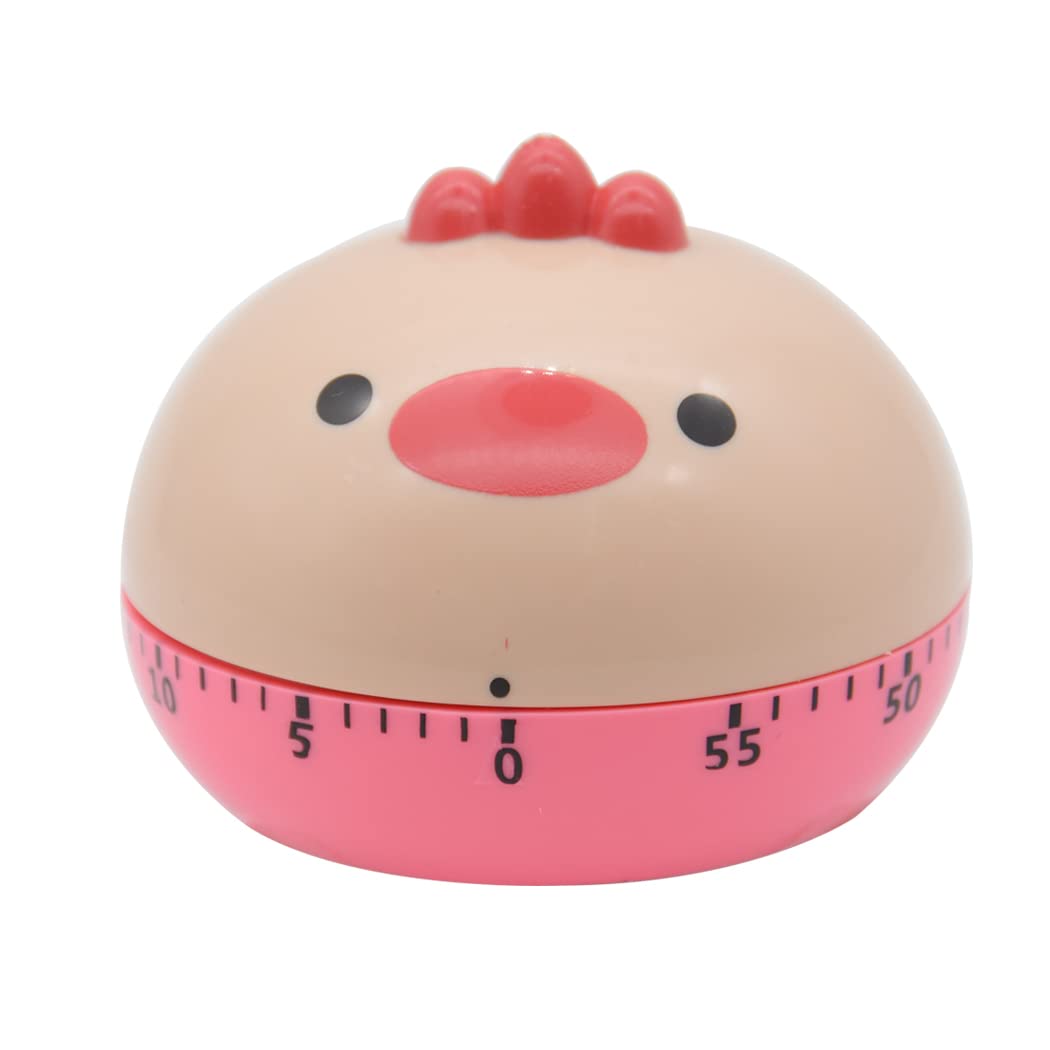 Hoshen Mechanical Kitchen Timer for Cooking, Baking, and Learning Time Management - Cute Cartoon Chicken Shape - Perfect for Home, School, and Office Use