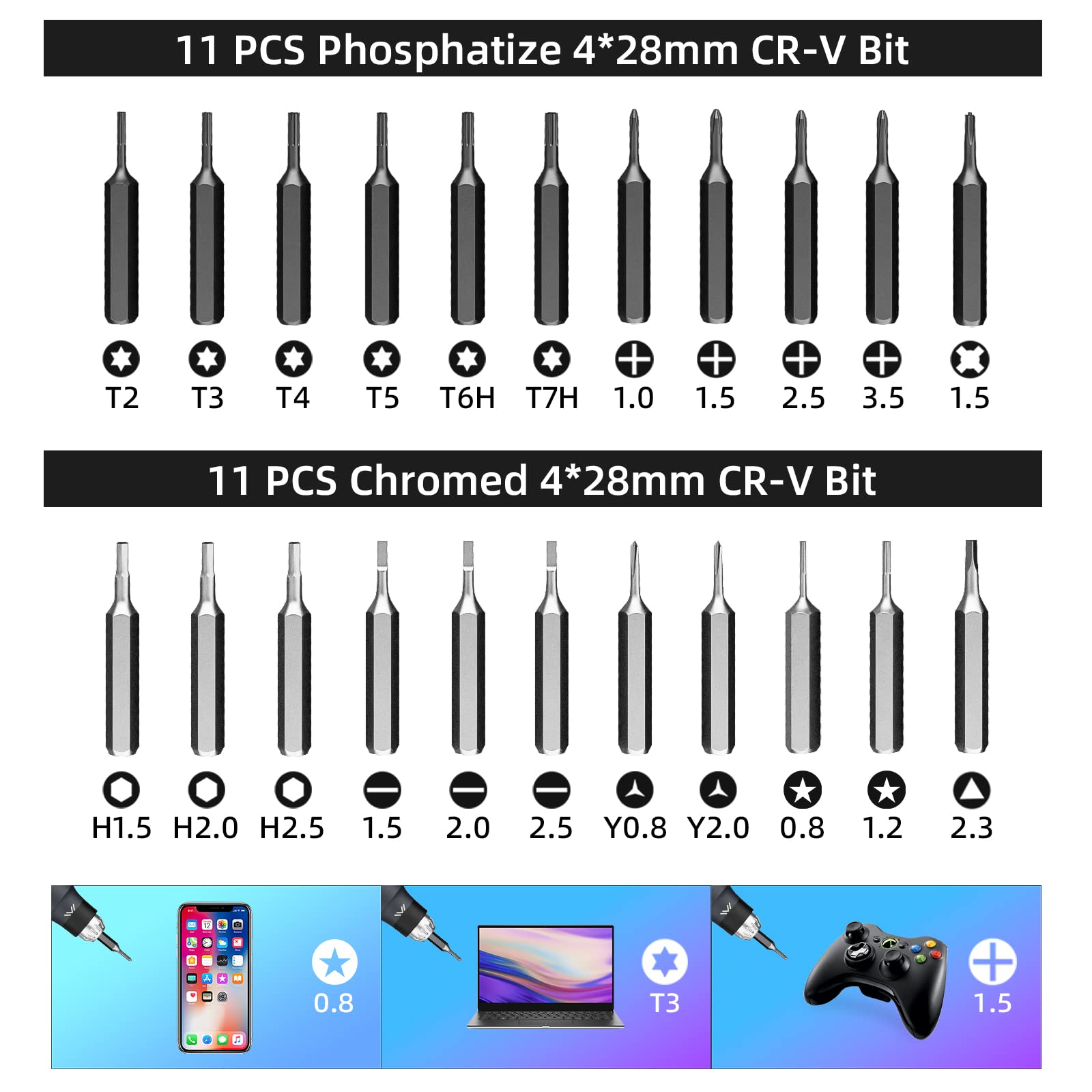 JAKEMY 60-in-1 Precision Magnetic Screwdriver Set - Professional Torx Screwdriver Kit for Laptop, Computer, Macbook, iPhone, Watch & Eyeglasses Repair | Perfect for DIY, Electronics & Home Maintenance Projects