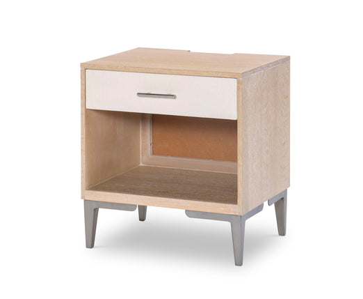 Biscayne Open Nightstand Beige - Modern Bedside Table with Storage Shelf for Bedroom, Living Room & Office - Perfect for Books, Lamps & Essentials