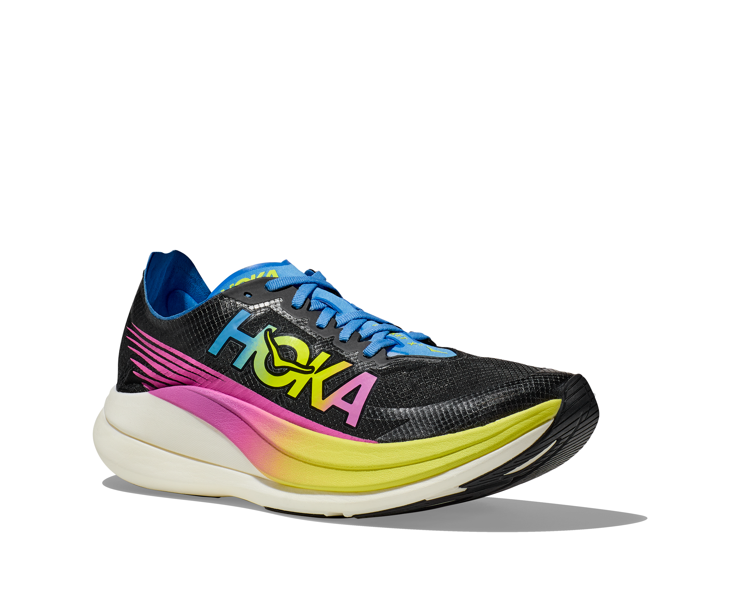 Unisex Rocket X 2 Running Shoes - Black/Multi Color - Lightweight & Breathable for Men & Women - Perfect for Jogging, Gym Workouts & Daily Wear