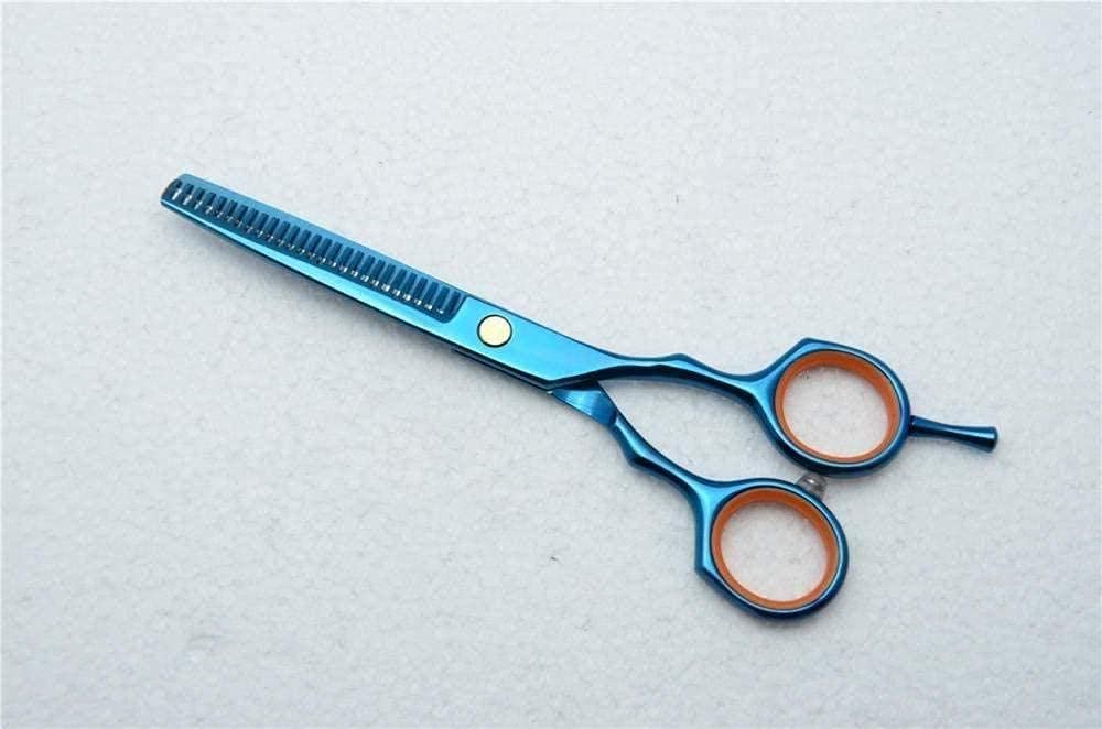 Professional Hairdressing Scissors 6 Inch - Barber Shears for Salon & Home Use - Stainless Steel Single/Double Blade Willow Leaf Design - Perfect for Hair Cutting, Styling & Trimming
