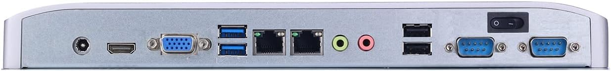 Partaker 13.3 Inch Industrial Panel PC - Intel I5 8265U, Windows 11/Linux Ubuntu, 8GB RAM, 128GB SSD, High-Temp Resistive Touch Screen, VGA/HDMI, Dual LAN & COM Ports - Ideal for Factory Automation, HMI Control & Industrial Monitoring Systems