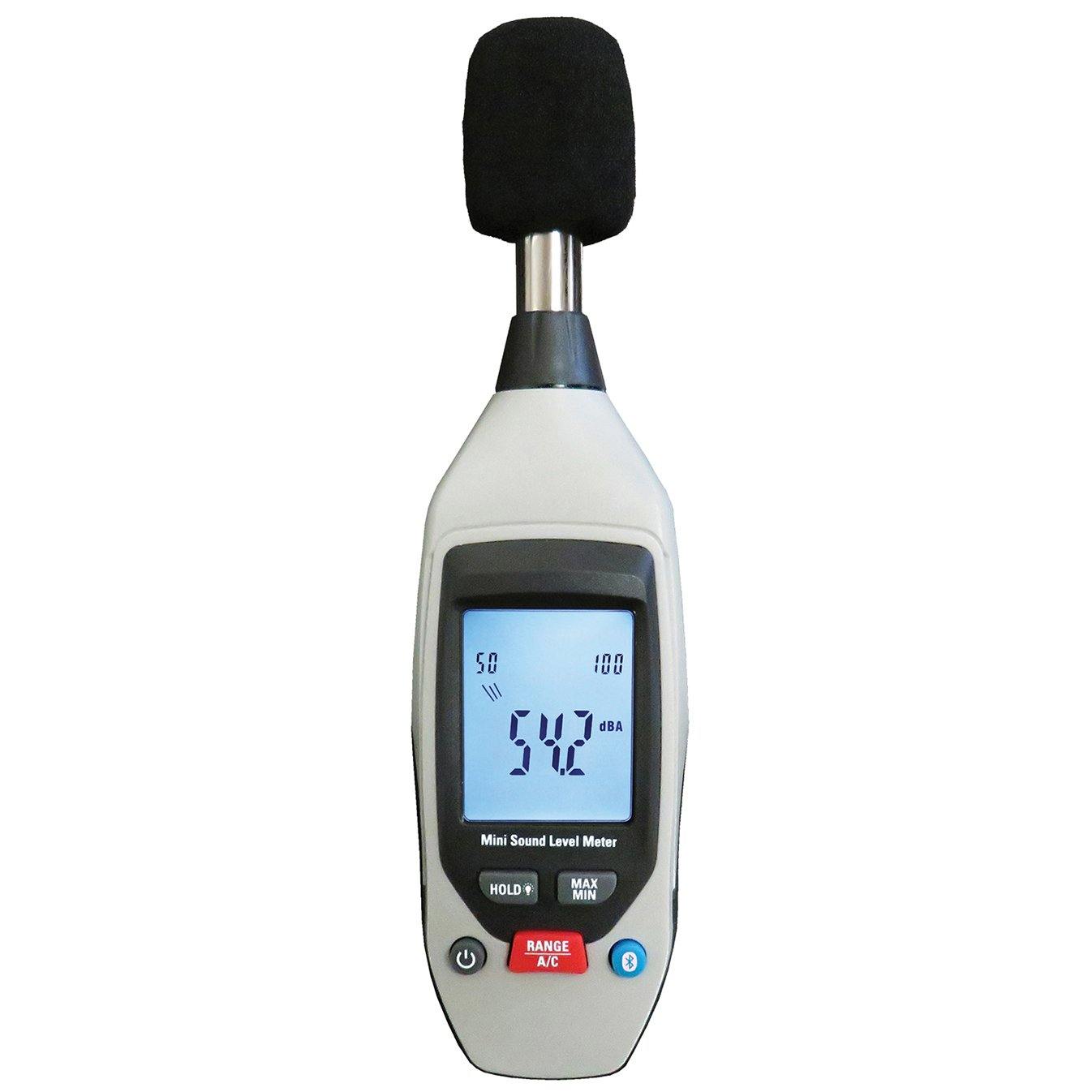 Digital Bluetooth Sound Level Meter - Portable Decibel Noise Meter with App Control for Home, Office, and Industrial Use