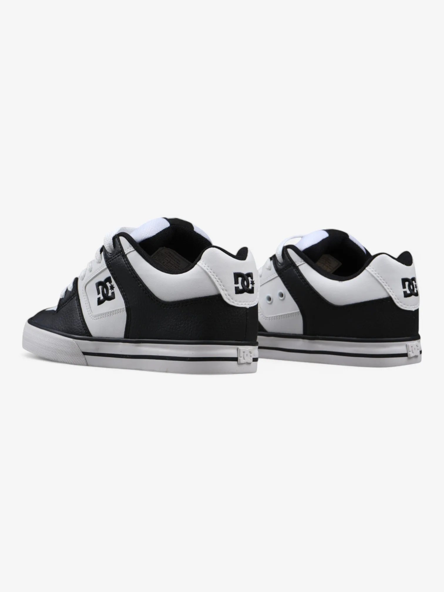DC Pure 3 SE Skate Shoes - Black & White Men's Sneakers for Street Style & Skateboarding | Comfortable Casual Wear for Urban Fashion