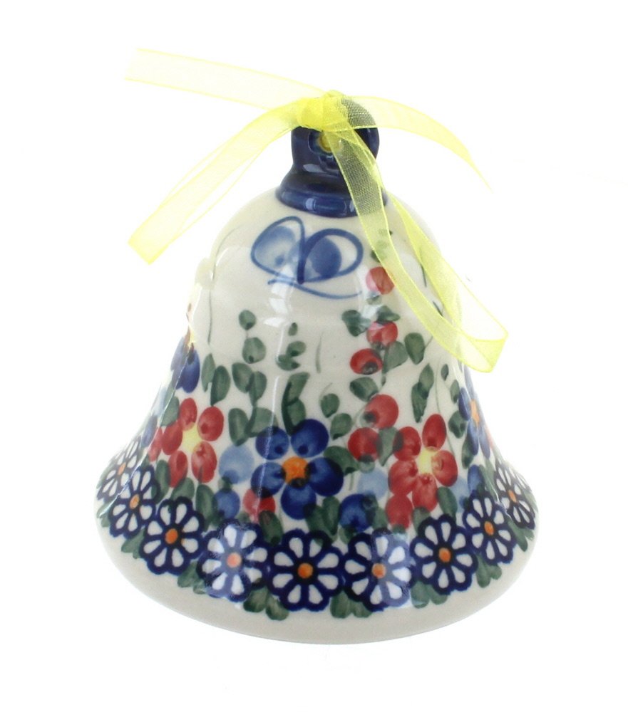 Handmade Polish Pottery Garden Butterfly Wind Chime - Large Decorative Outdoor Bell for Patio, Garden, and Porch Decor | Perfect for Home, Yard, and Gift Giving