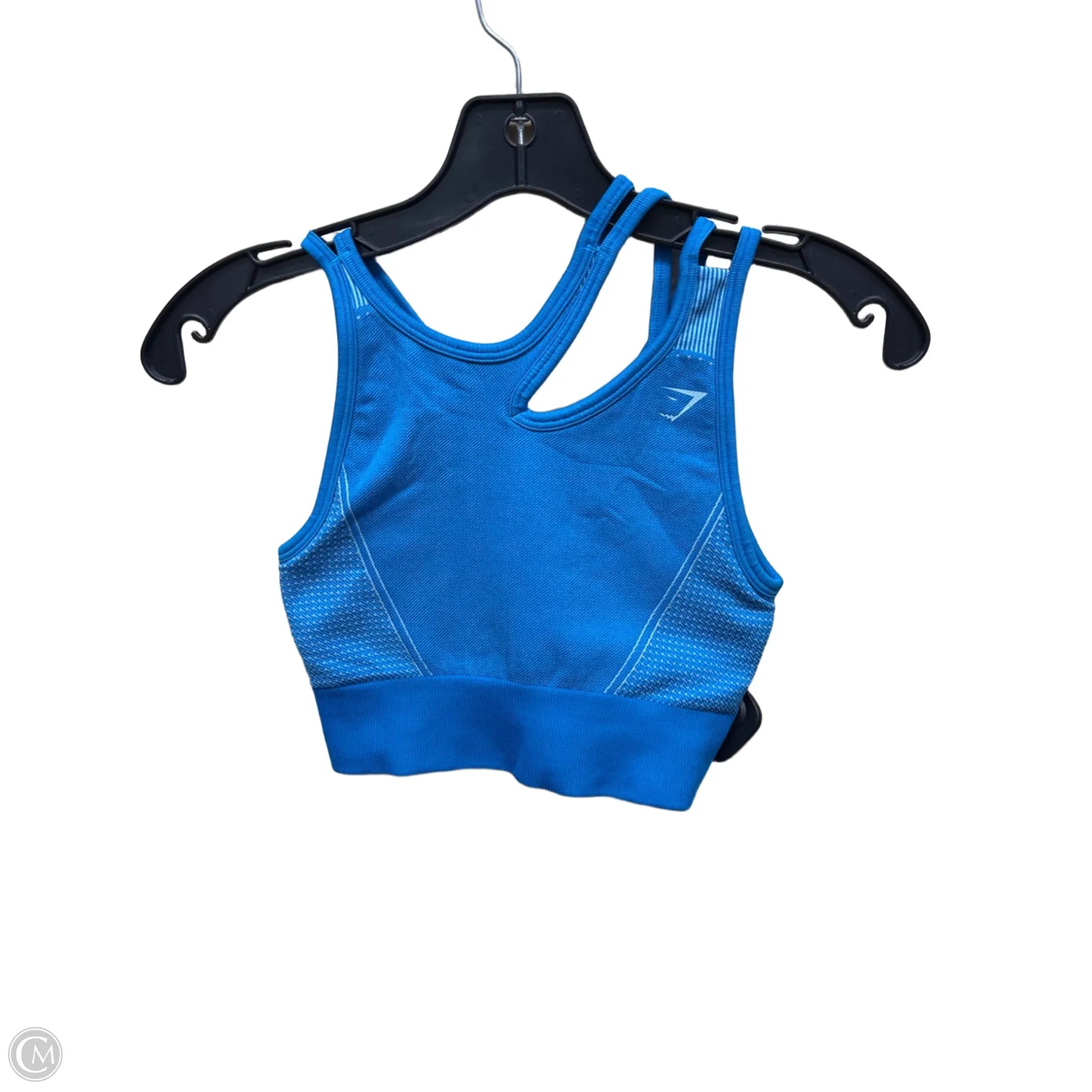 Gym Shark Blue Athletic Sports Bra for Women - XS Size - High Support Workout Top for Running, Yoga & Gym Training