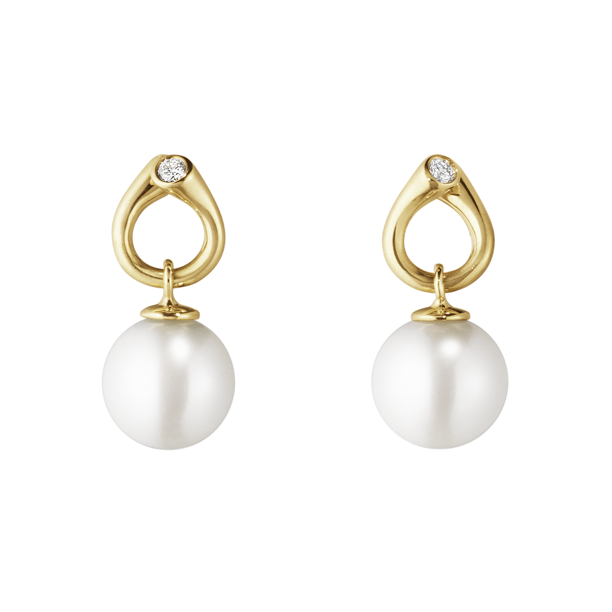 Exquisite Magic Pearl & Diamond Stud Earrings for Women – Elegant Jewelry Gift for Weddings, Parties & Special Occasions
