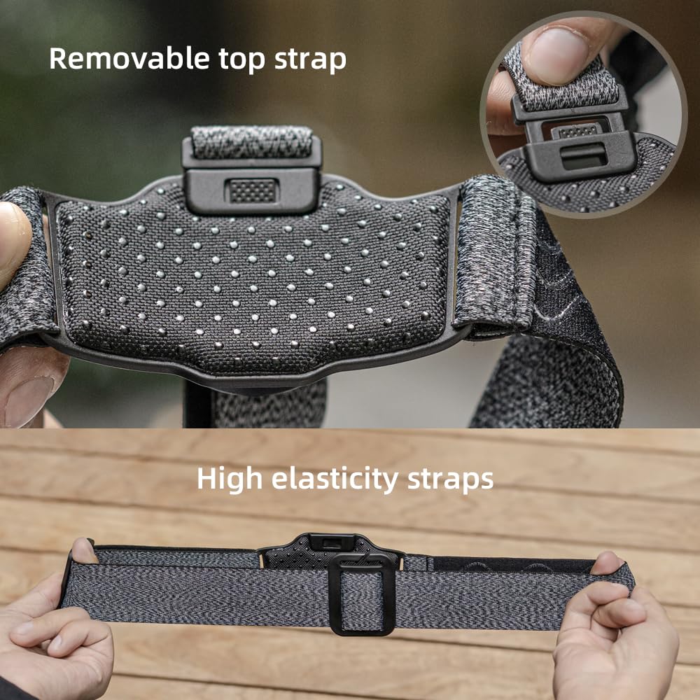 Magnetic Head Mount Phone Holder - Hands-Free First Person View Video Bracket with Adjustable Phone Clip (4