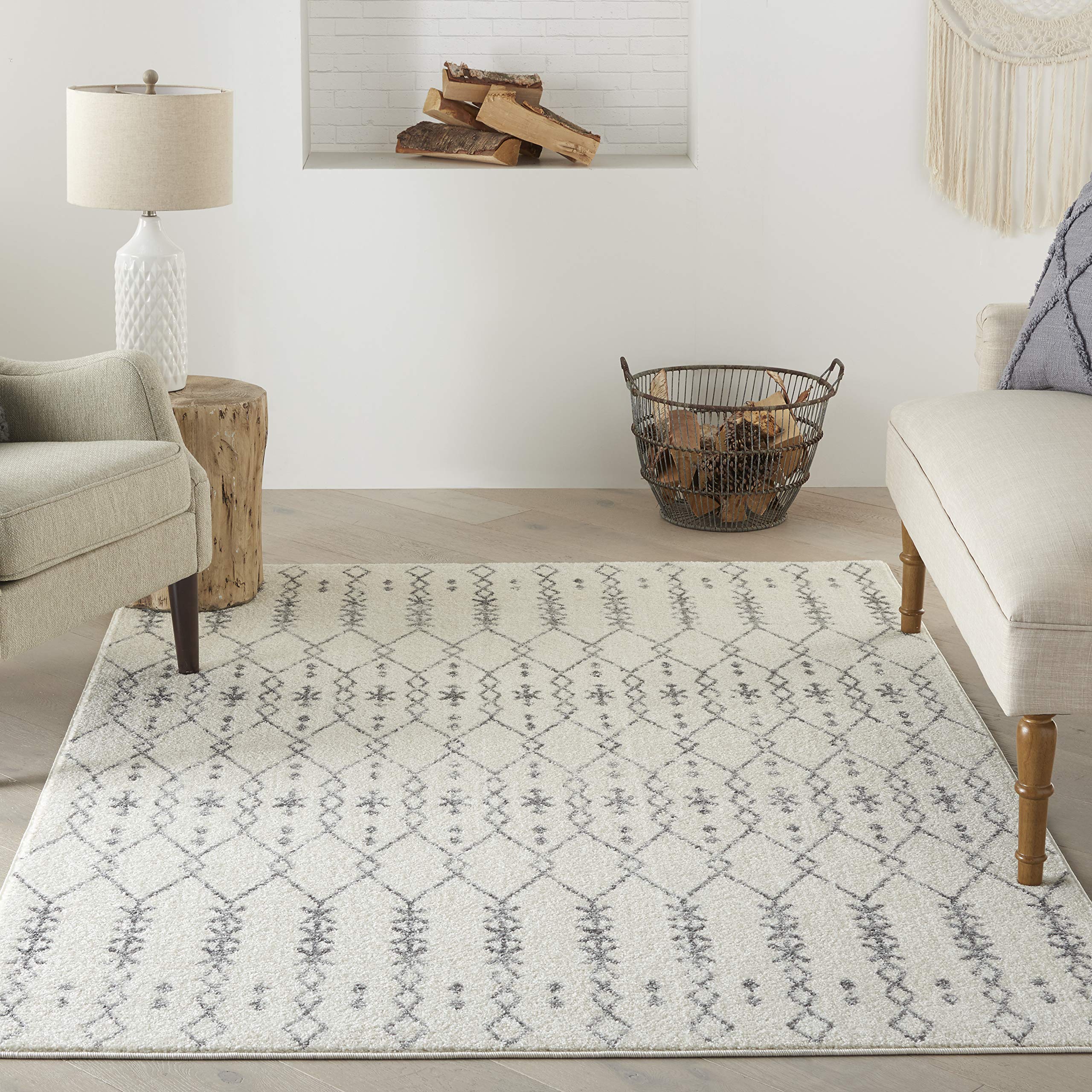 Nourison Passion Transitional Ivory/Grey 5'3