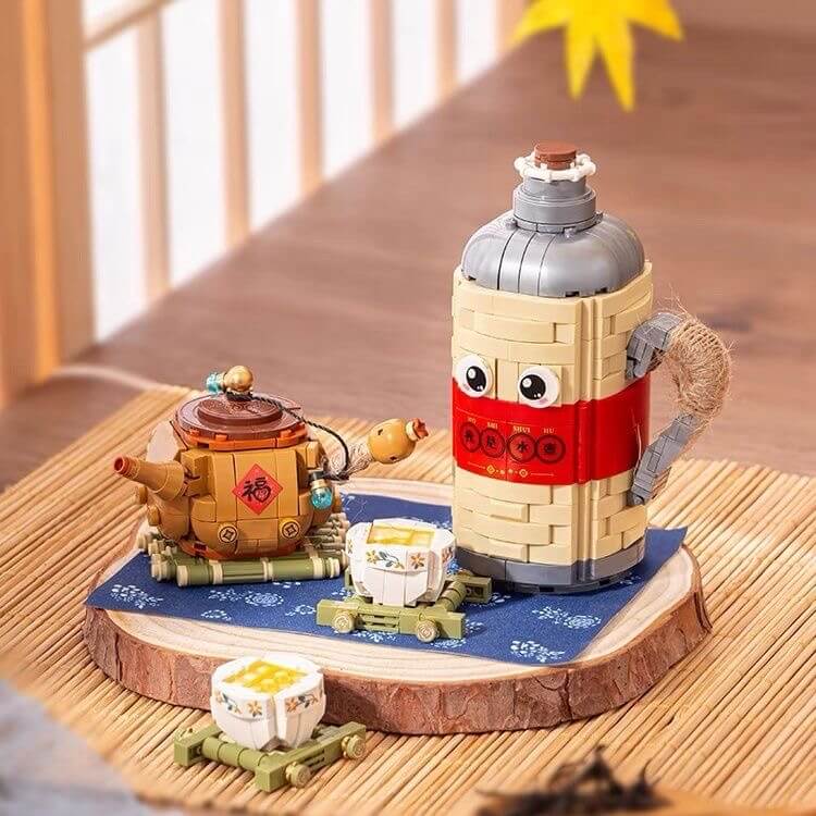 LOZ Mini Brick Building Set - Creative Fire Pit Tea Brewing Scene for Kids & Adults | Perfect for DIY Crafts, Gifts & Home Decor