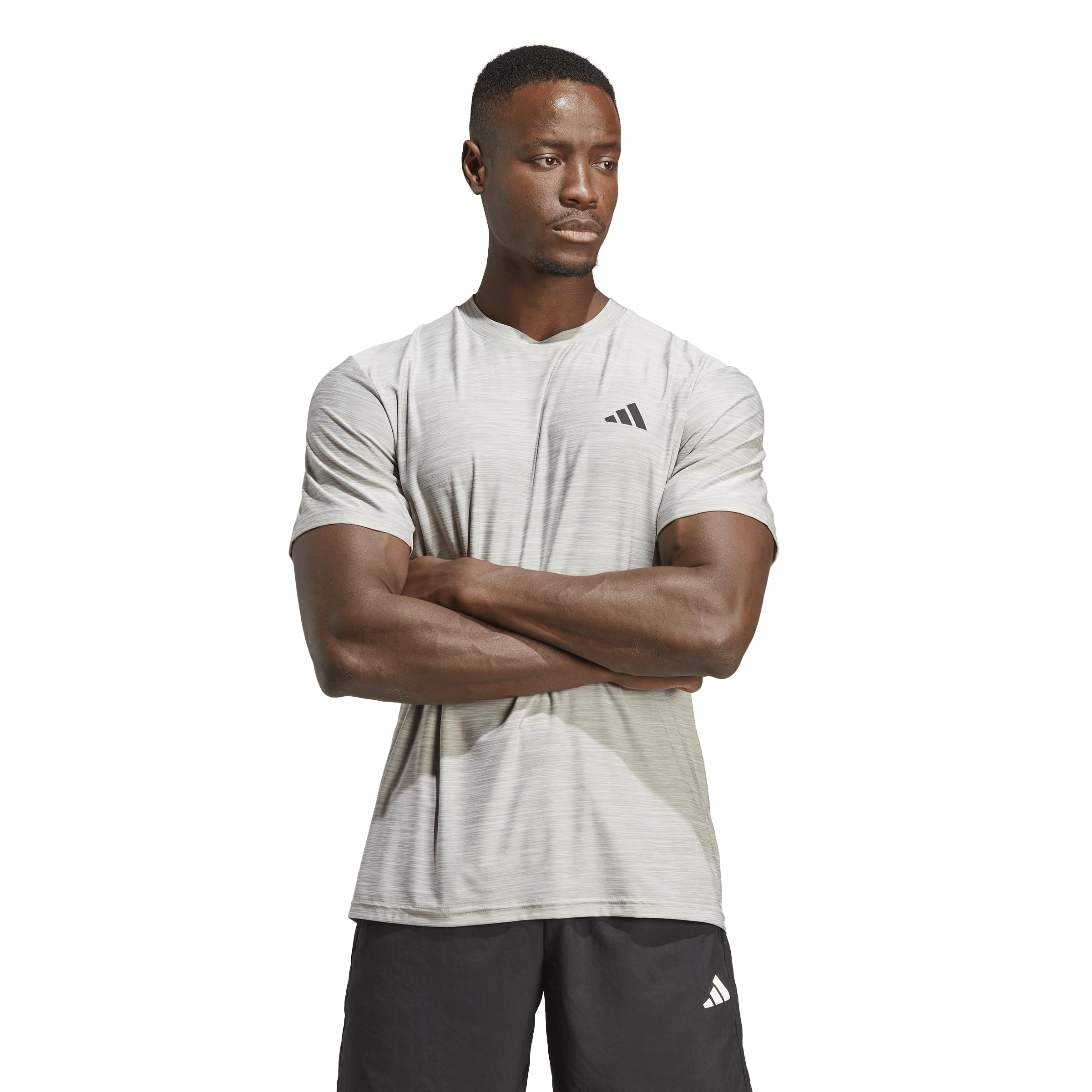 adidas Men's Essentials Stretch Training T-Shirt - Breathable Workout Tee for Gym, Running & Casual Wear | Moisture-Wicking Activewear Top for Fitness & Everyday Use