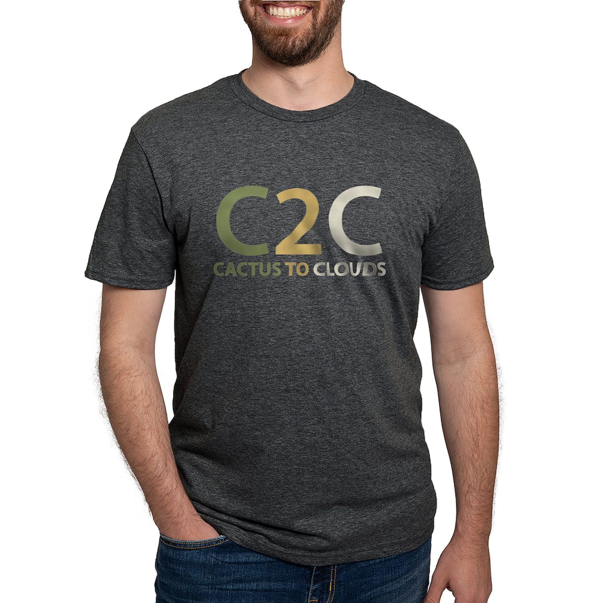 Cactus to Clouds T-Shirt for Men - Premium Tri-Blend Comfort Shirt | Soft & Stylish Graphic Tee for Casual Wear, Outdoor Adventures & Travel