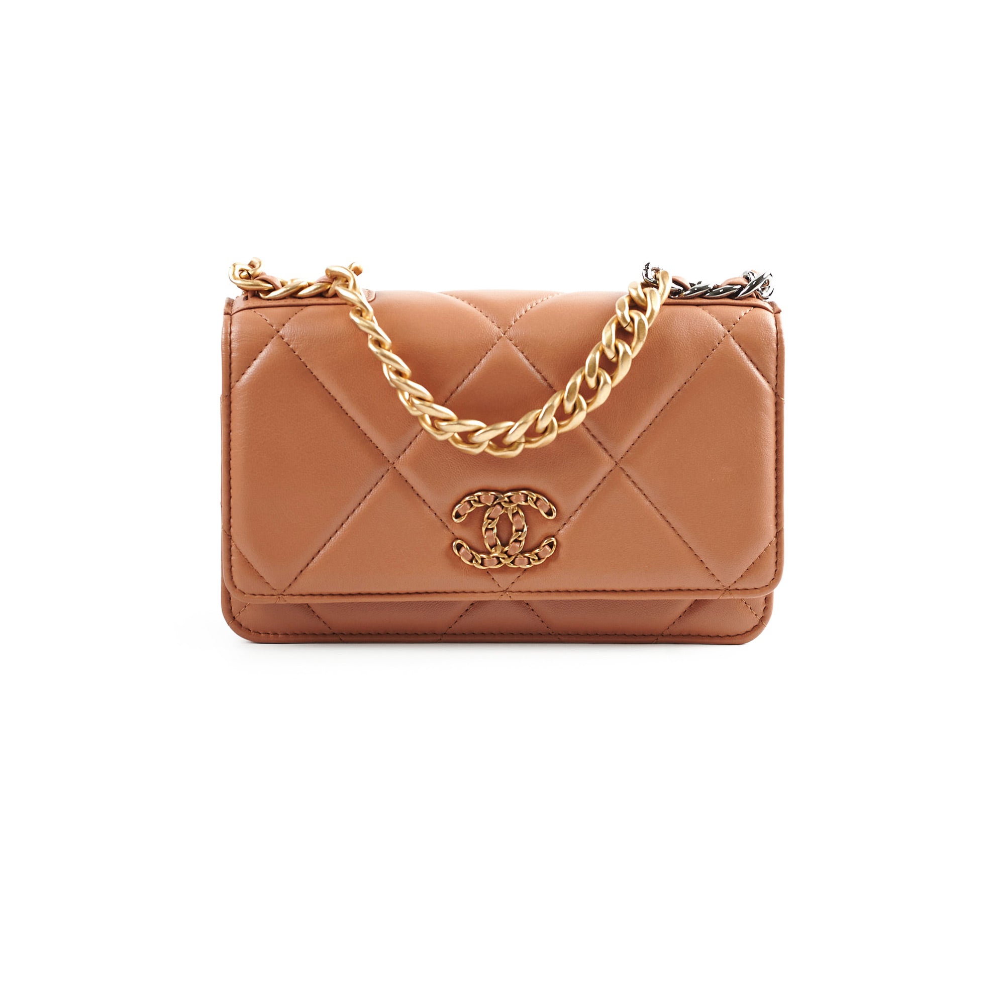 Chanel 19 Wallet On Chain WOC Bag in Caramel - Luxury Crossbody Bag for Women, Perfect for Parties, Date Nights & Everyday Use