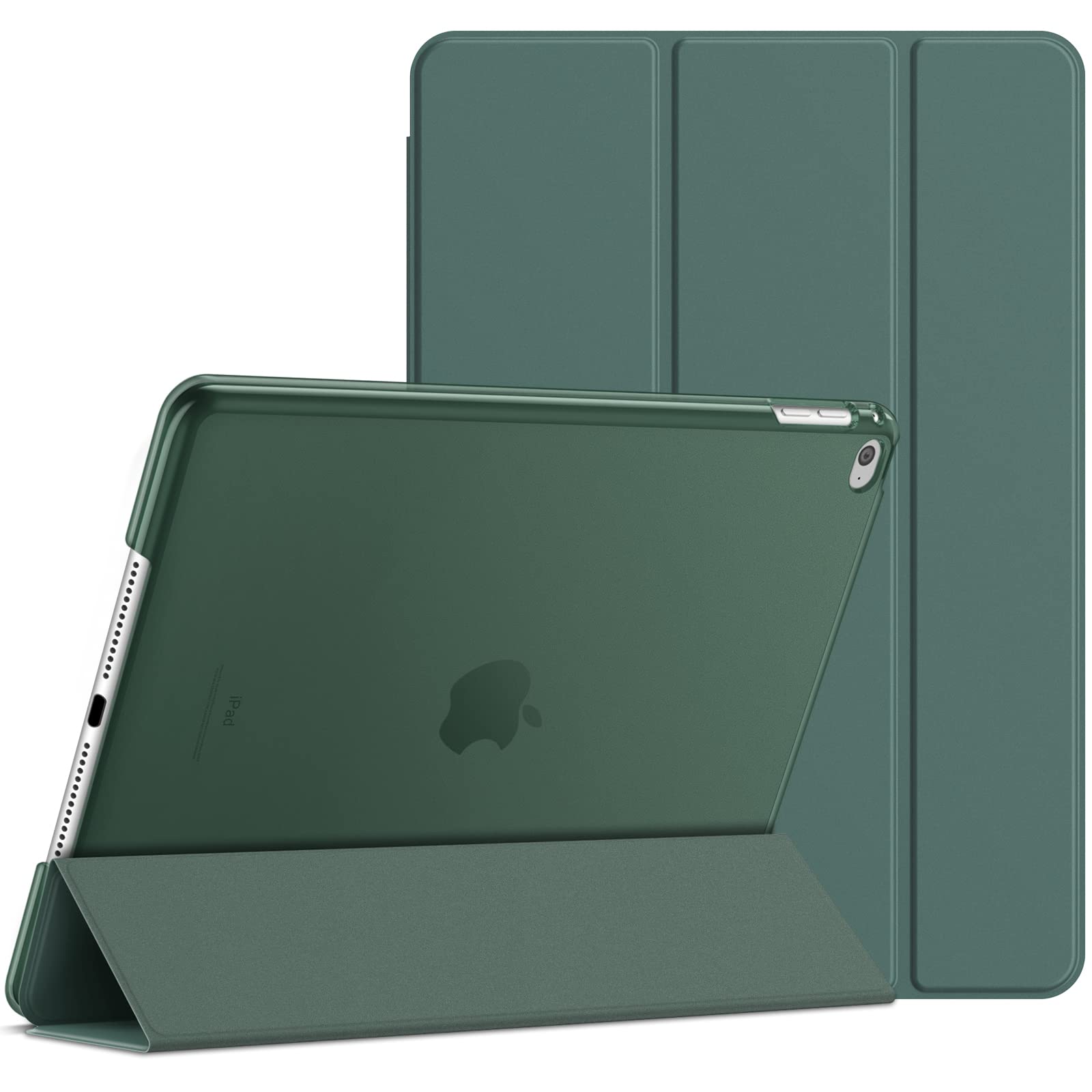 JETech iPad Air 2 Case - Slim Smart Cover with Auto Wake/Sleep Feature, Lightweight Protective Cover for iPad Air 2 (Misty Blue) - Perfect for Work, Travel & Everyday Use