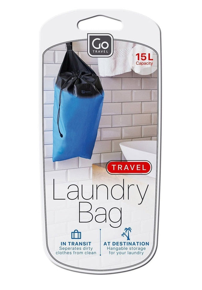 Go Travel Laundry Bag - Waterproof & Foldable Dirty Clothes Organizer for Camping, Gym, College Dorm - Portable Wash Bag for Travel Accessories