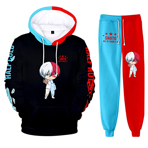 Anime Sweatpants 3D Print Hooded Tracksuit for Men & Women - Cosplay & Casual Wear
