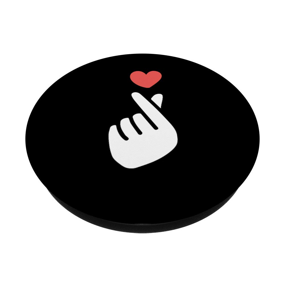 Korean K-POP 'I Love You Saranghae' Hand Heart Symbol PopSockets - Phone Grip & Stand for iPhone, Samsung, Tablets - Perfect for K-POP Fans, Concerts & Daily Use