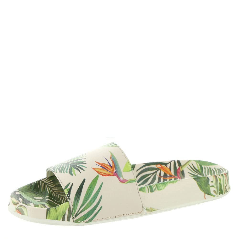 MUK LUKS Women's Comfortable Pool Party Slide Sandals - Soft Cushioned Flip Flops for Beach, Vacation, and Summer Outdoor Activities