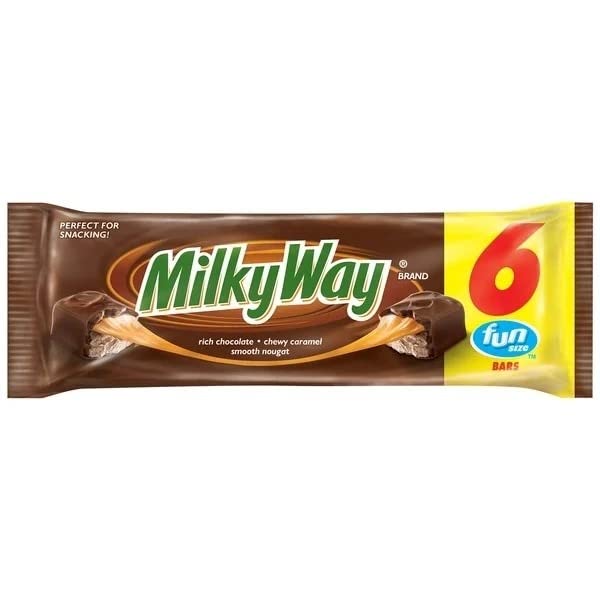 (2 Pack) Milky Way Milk Chocolate Fun Size Candy Bars - Rich Chocolate, Chewy Caramel & Smooth Nougat (3.36 oz) | Perfect for Halloween Treats, Party Favors & Office Snacks