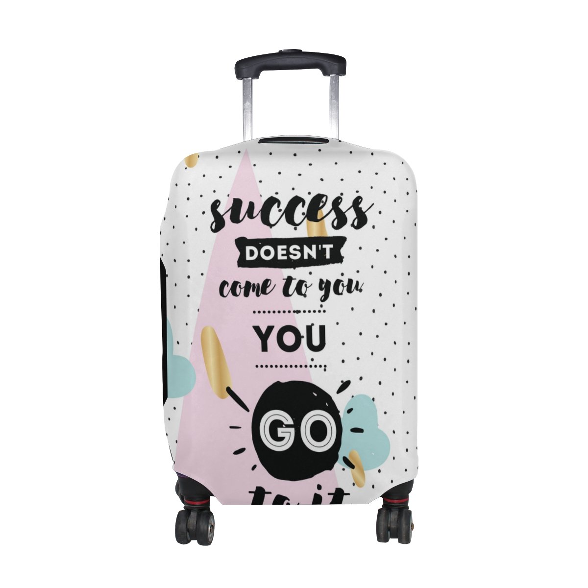U LIFE Inspirational Luggage Cover - Motivational Quote Suitcase Protector for Travel, Men & Women - Perfect for Airports, Vacations & Business Trips