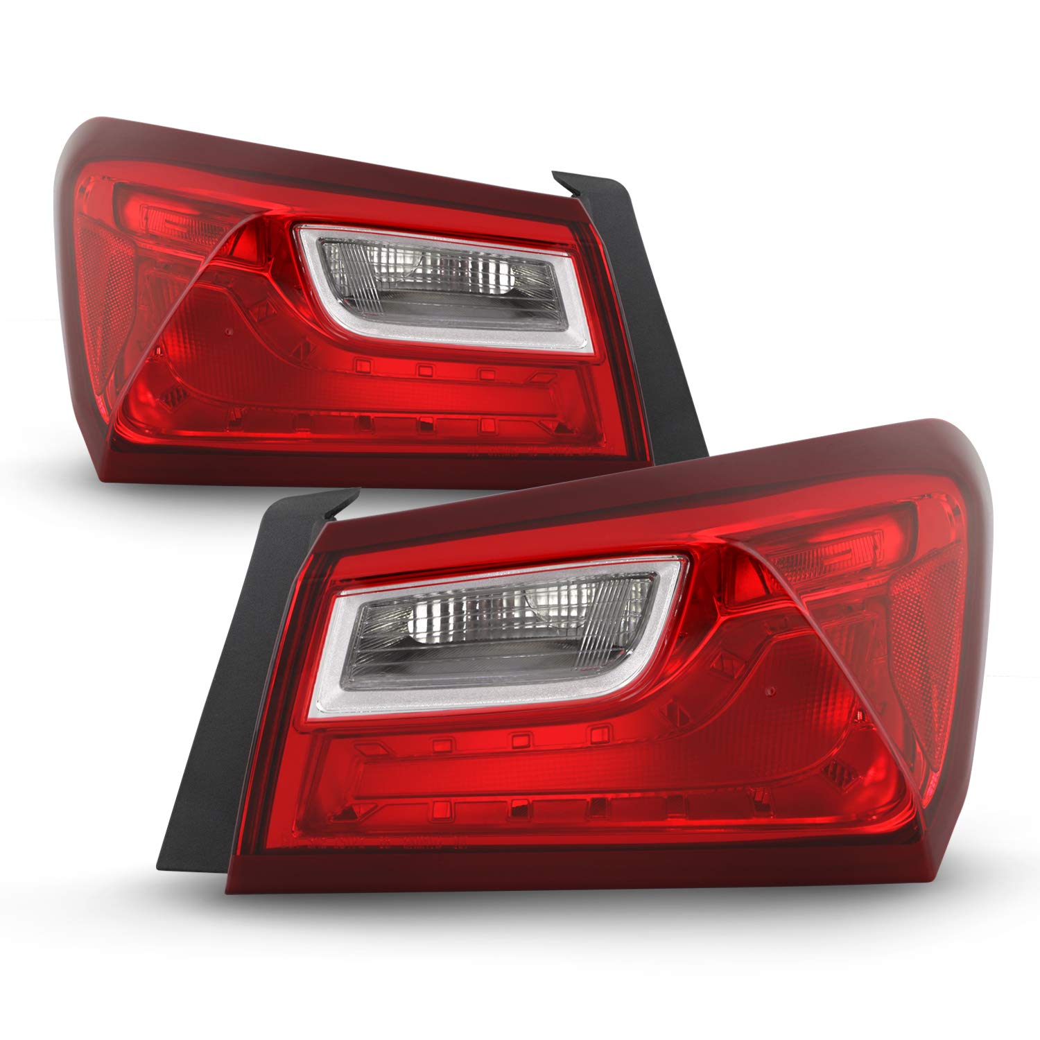 AKKON Replacement Tail Lights Brake Lamps for 2016-2022 Chevy Malibu (Non-LED Type) - Left Driver & Right Passenger Side - Perfect for Night Driving & Enhanced Vehicle Safety