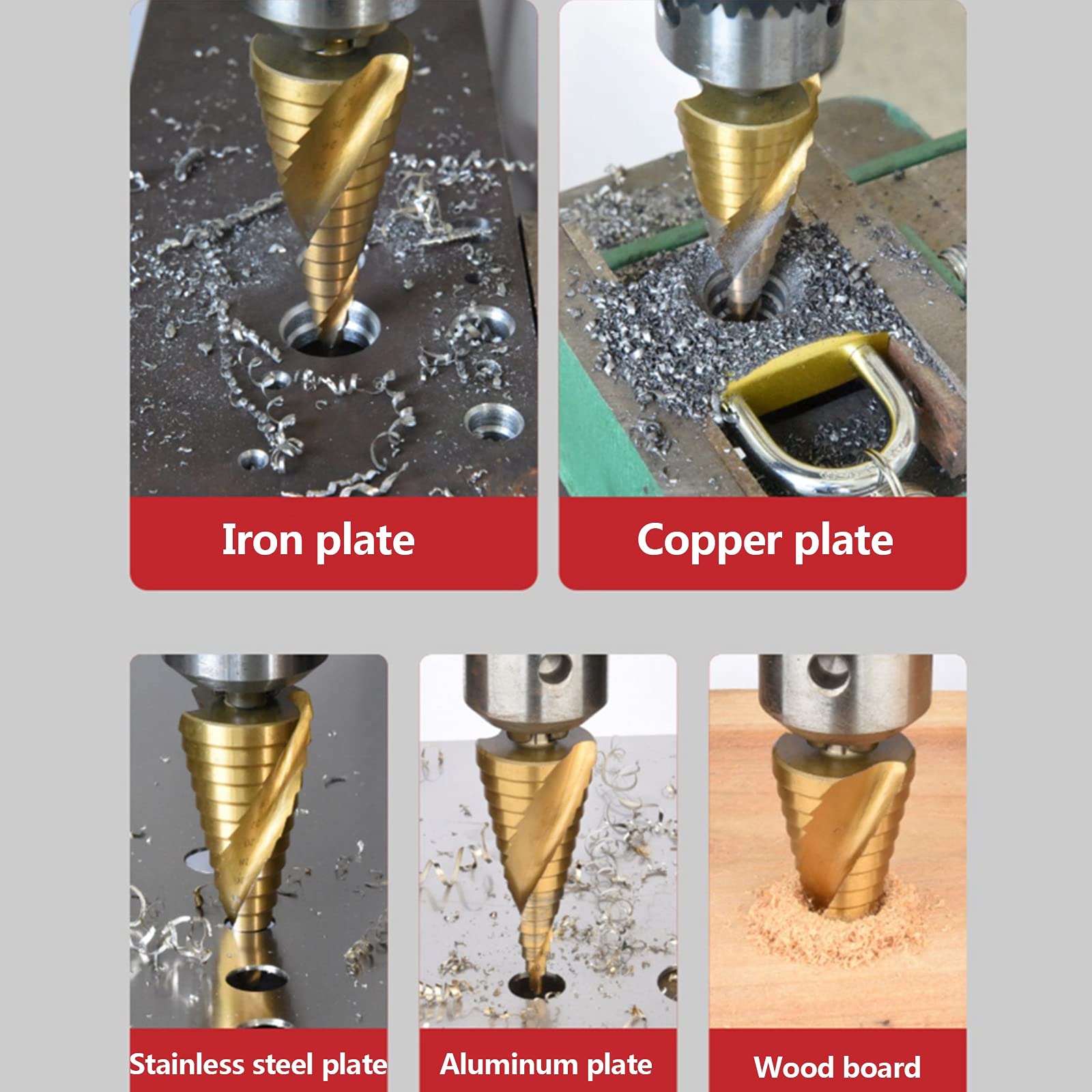High-Speed Steel Straight Groove Drill Bit Set - Professional Metal Drilling Tools for DIY & Construction Projects - Perfect for Metal, Wood & Plastic Materials