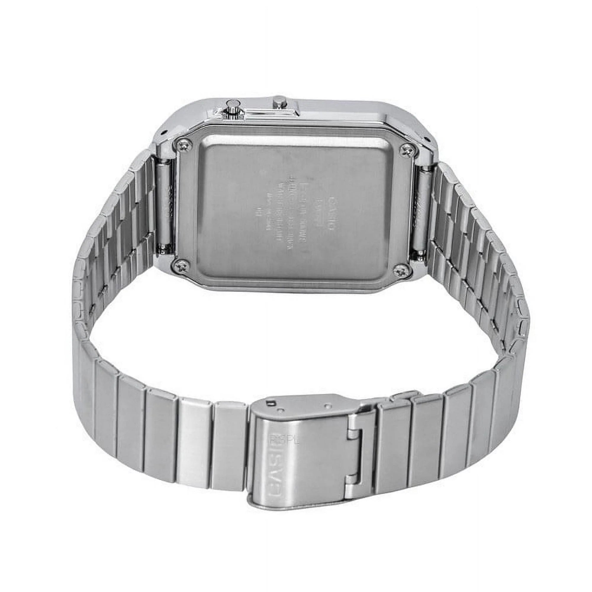 Casio CA500WE-1A Men's Digital Calculator Watch - Silver & Black Stainless Steel for Business, Office & Everyday Use