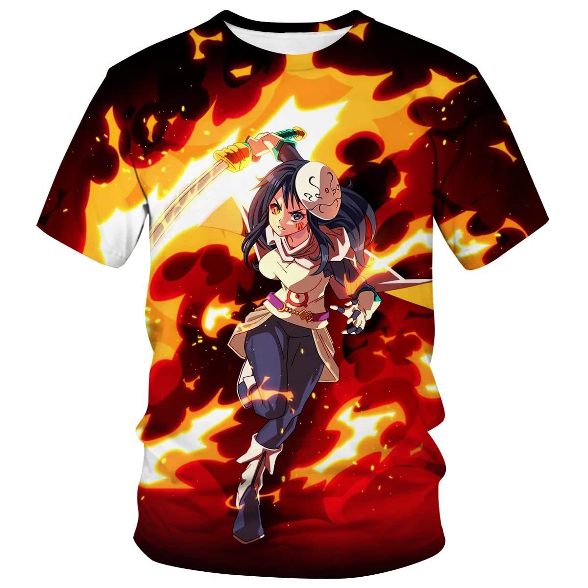 Fvrstuk Japanese Anime That Time I Got Reincarnated as a Slime Crew Neck T-Shirt - Official Merchandise for Fans & Cosplay | Perfect for Anime Conventions & Casual Wear