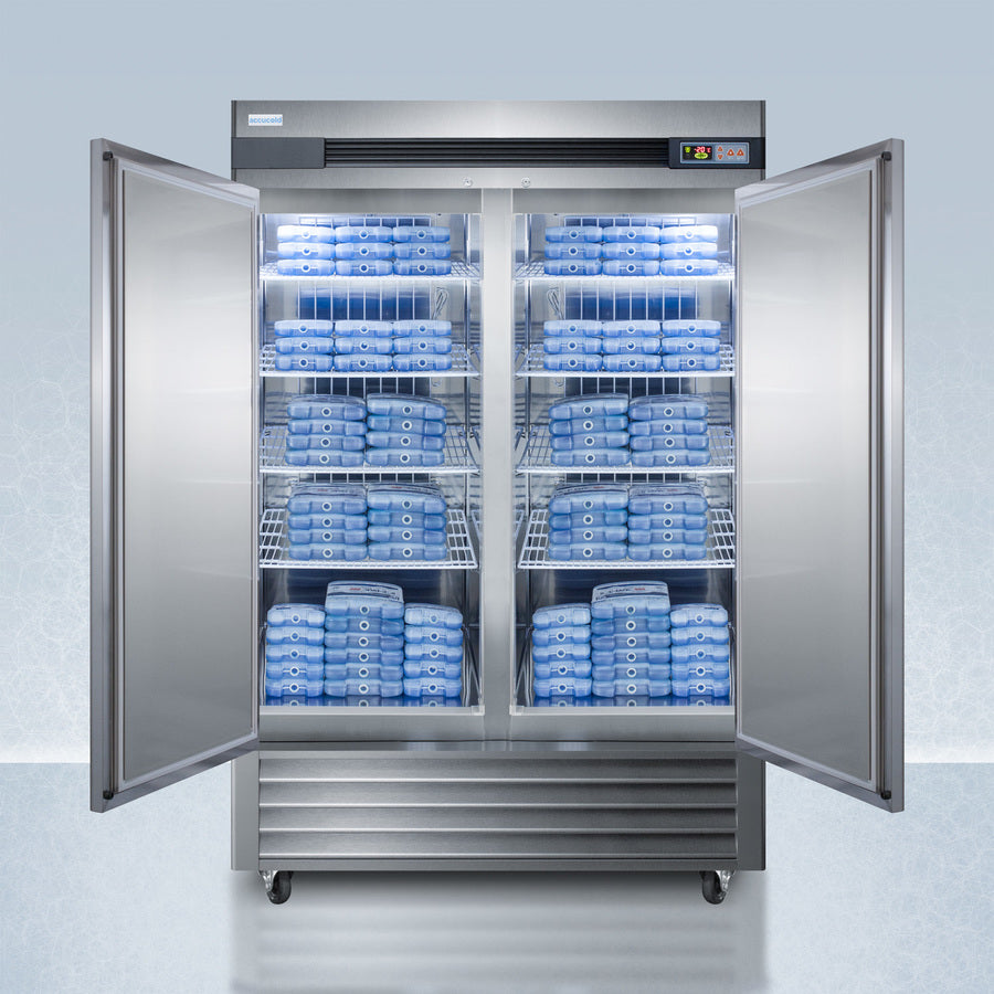 Accucold 49 Cu.Ft. Stainless Steel Upright Pharmacy Freezer - AFS49ML | Medical, Laboratory & Vaccine Storage Solution