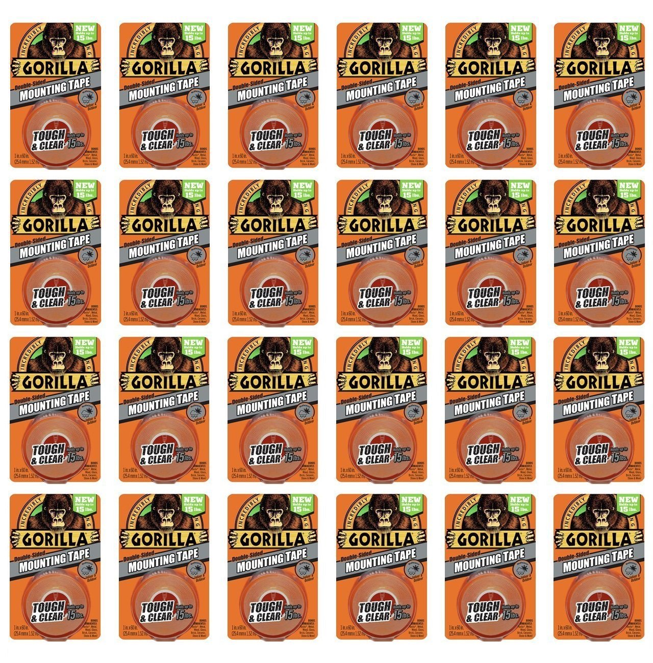 Gorilla Heavy Duty Clear Double-Sided Mounting Tape 1