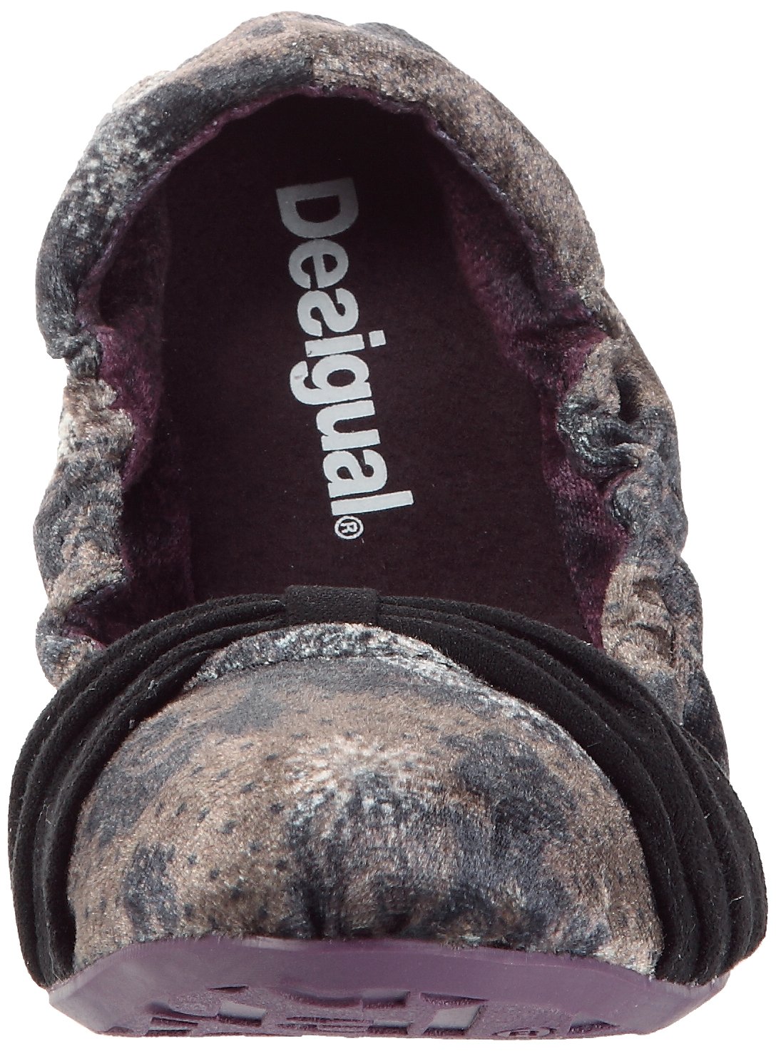 Desigual Women's Fresa Flats - Comfortable Brown Ballet Shoes for Casual Wear & Everyday Outfits