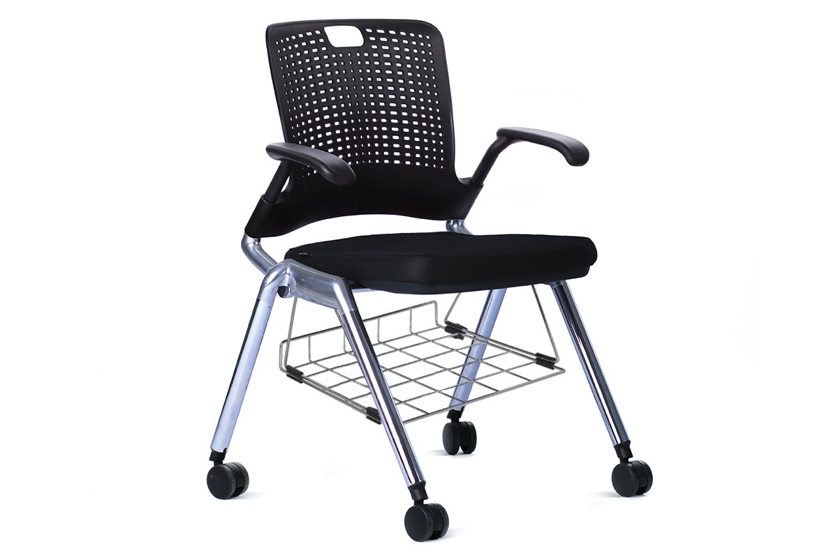 Ooh La La Rapta Training Chair - Adjustable Chrome Frame Office Chair for Home & Gym Workouts | Perfect for Yoga, Pilates & Fitness Training