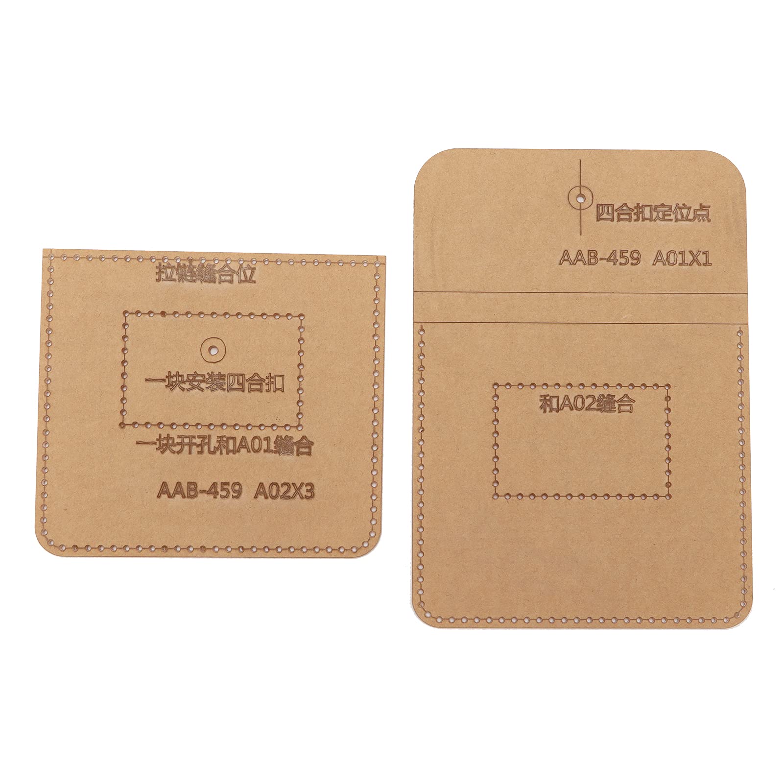 Agatige Clear Acrylic Wallet Stencil - DIY Leather Craft Tool for Making Wallets, Purses & Card Cases | Perfect for Leatherworking, Handmade Gift Creation & Craft Projects