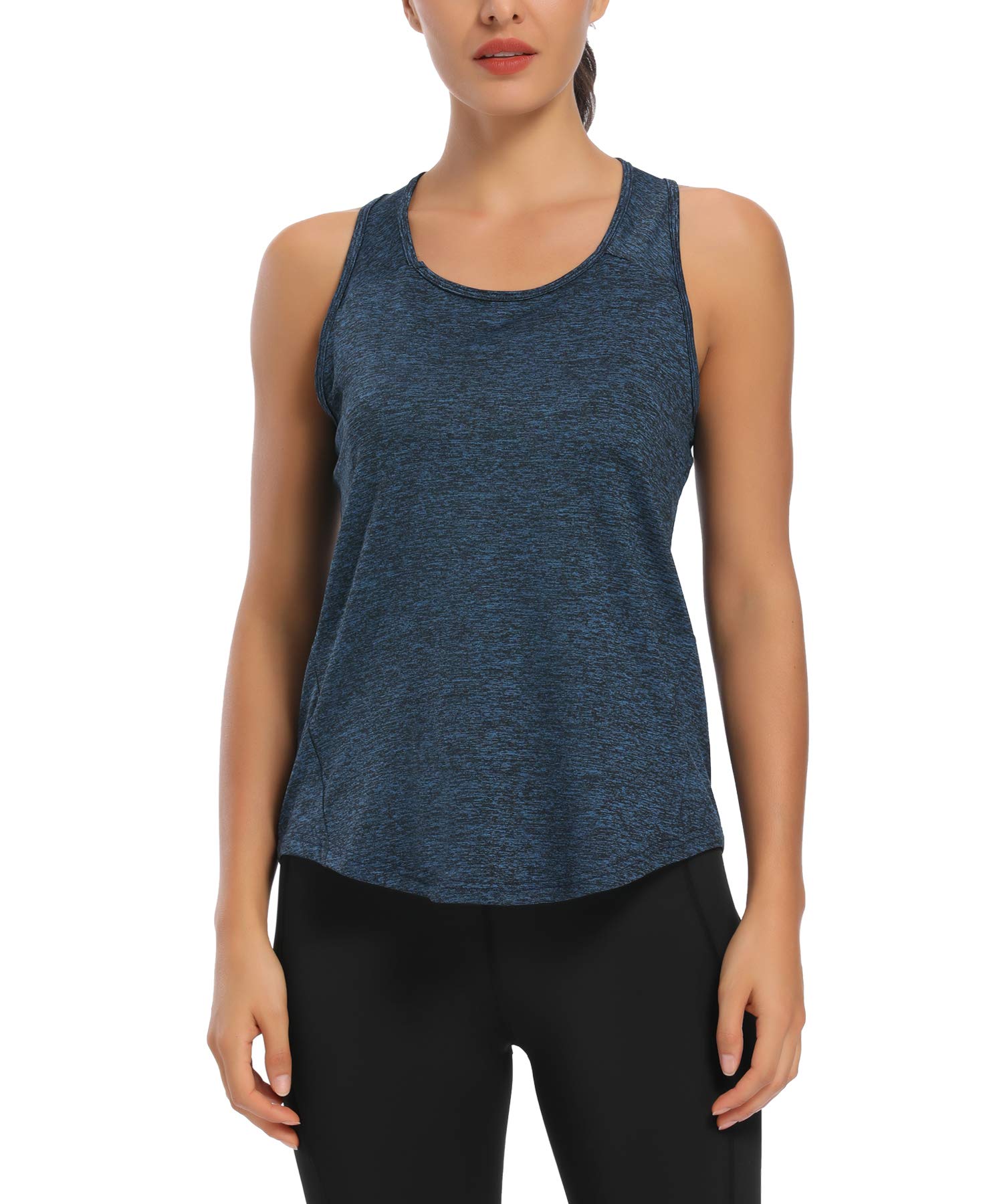 HLXFHB Women's Workout Tank Tops - Breathable Gym & Yoga Shirts for Women, Racerback Athletic Tops for Running, Fitness & Yoga | Perfect for Gym Sessions, Outdoor Workouts & Yoga Classes
