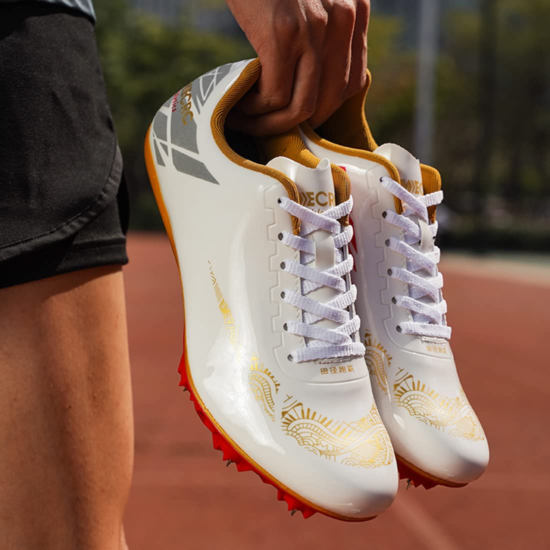 YDVXBE Men's Track & Field Spikes - Professional Sprinting & Running Shoes for Boys & Men - Lightweight Athletic Sneakers for Racing, Jumping, Distance Running - Perfect for Track Meets, Training & Competitions