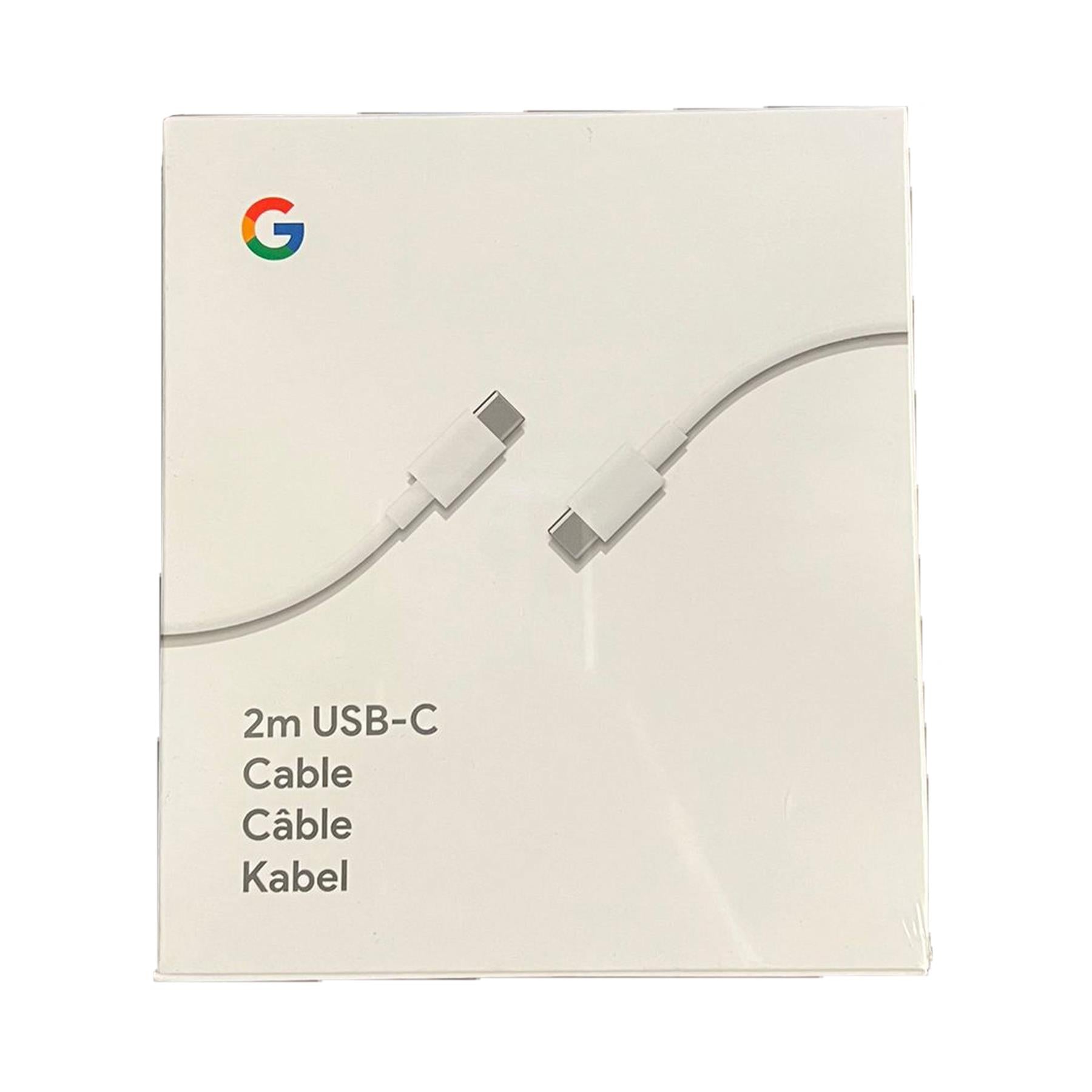 2M USB C to C Fast Charging Cable - High Speed Data Sync & Power Delivery for Google Pixel, Samsung Galaxy, MacBook - Perfect for Home, Office & Travel (White, GA00195)